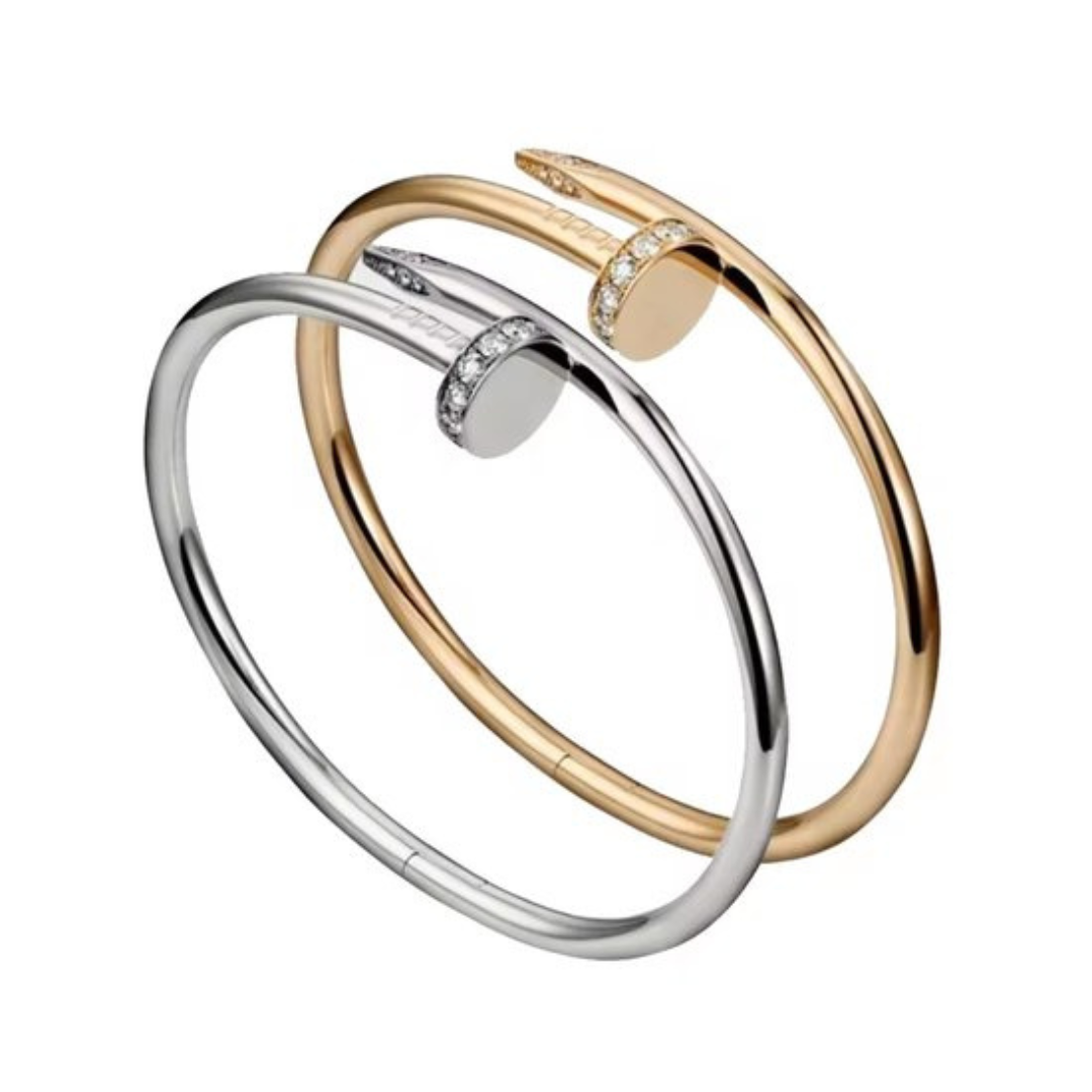 Women's Nail Bracelet with Cubic Zirconia