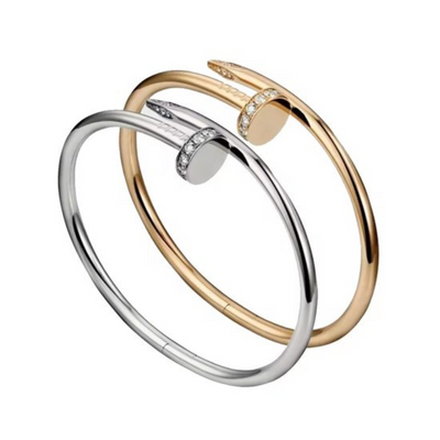 Women's Nail Bracelet with Cubic Zirconia