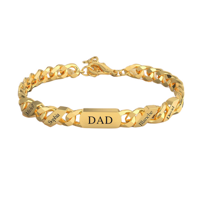 Men’s Personalised Family Link Bracelet