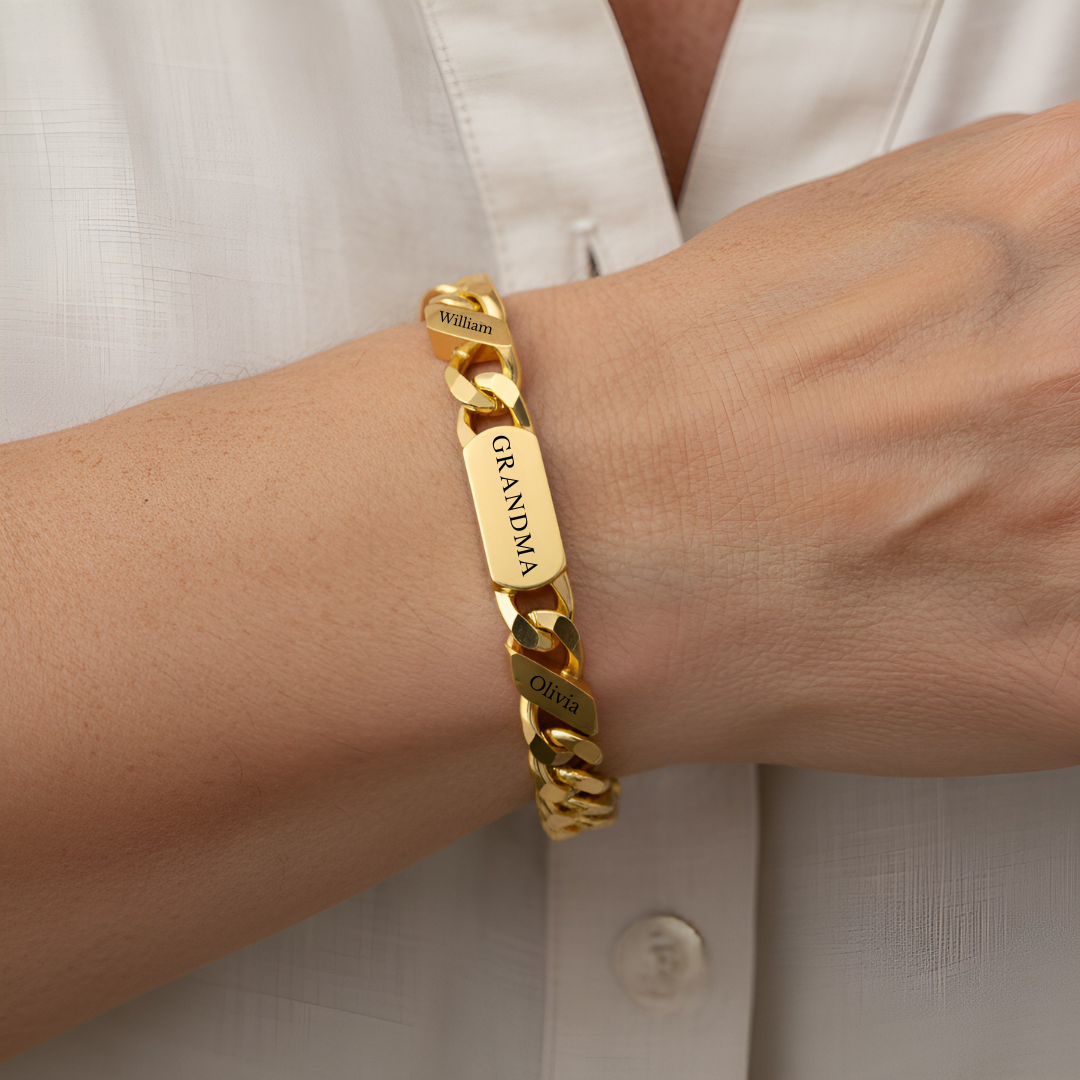 Personalised Family Link Bracelet | Grandma Edition