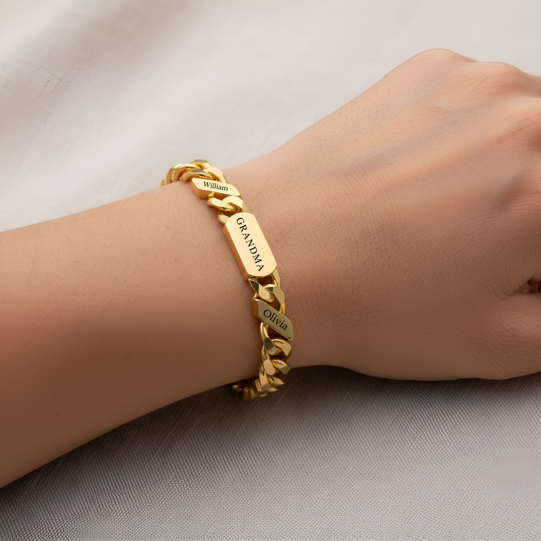 Personalised Family Link Bracelet | Grandma Edition