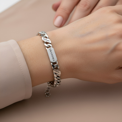 Personalised Family Link Bracelet | Grandma Edition
