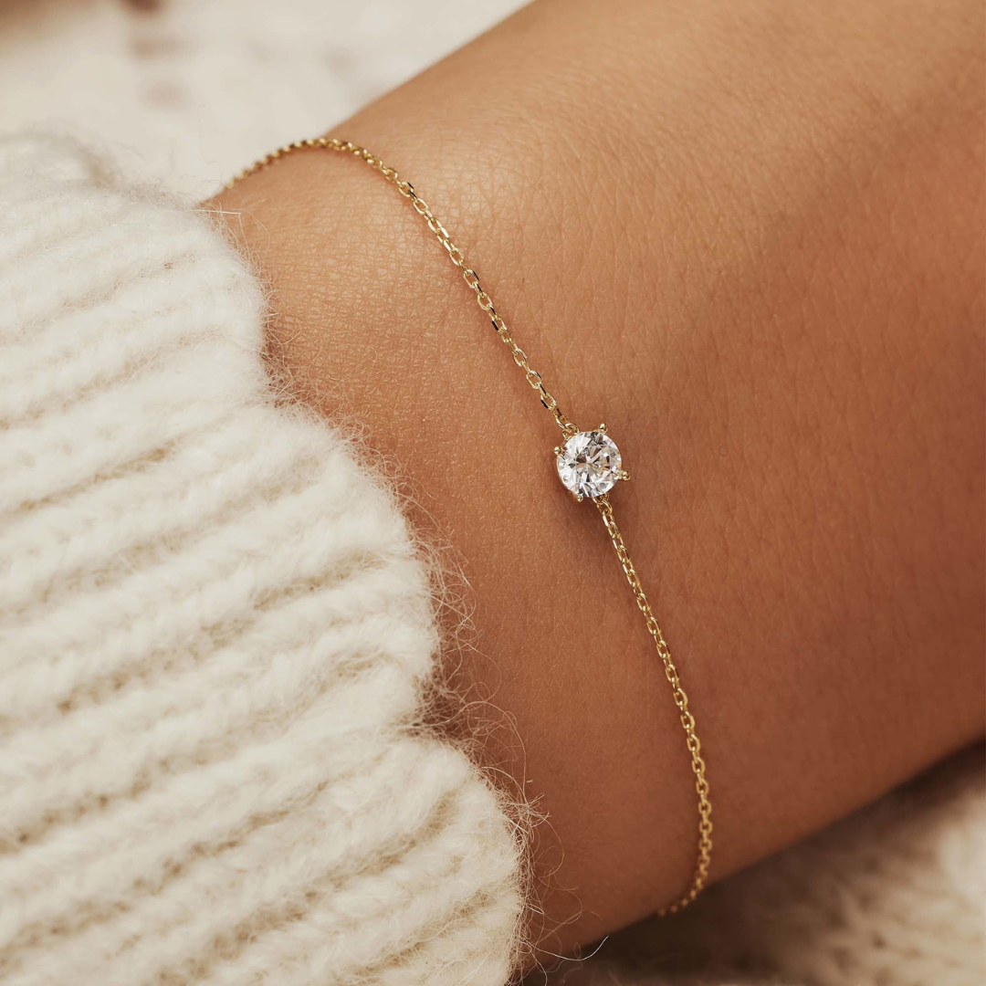 Women’s Cubic Zirconia Bracelet | Adjustable