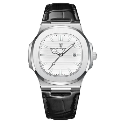 Men’s Stainless Steel Leather Bracelet Watch | Blackstone Eclipse