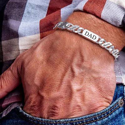 Men’s Personalised Family Link Bracelet