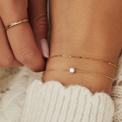 Women’s Cubic Zirconia Bracelet | Adjustable