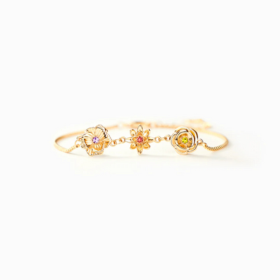 Women’s Personalised Birth Flower Bracelet