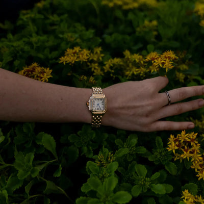 Ladies Watch | Date Display Metal Strap | Élise Charme