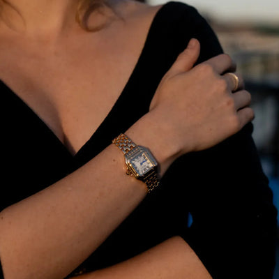 Ladies Watch | Date Display Metal Strap | Élise Charme