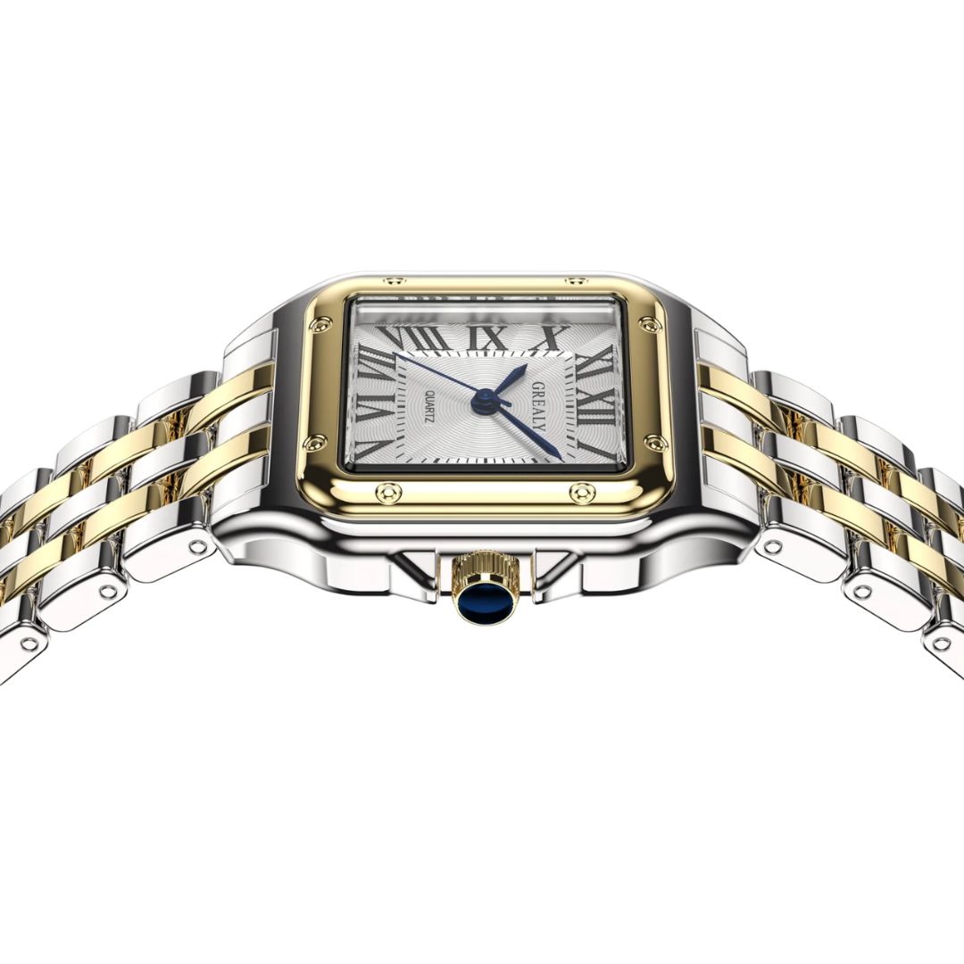 Ladies Watch | Date Display Metal Strap | Élise Charme