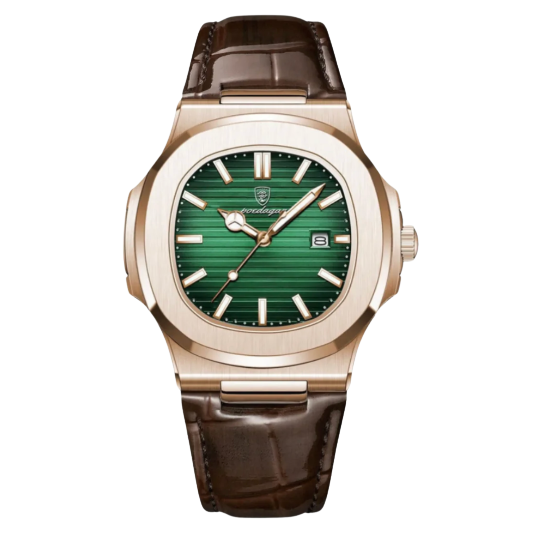 Men’s Stainless Steel Leather Bracelet Watch | Blackstone Eclipse