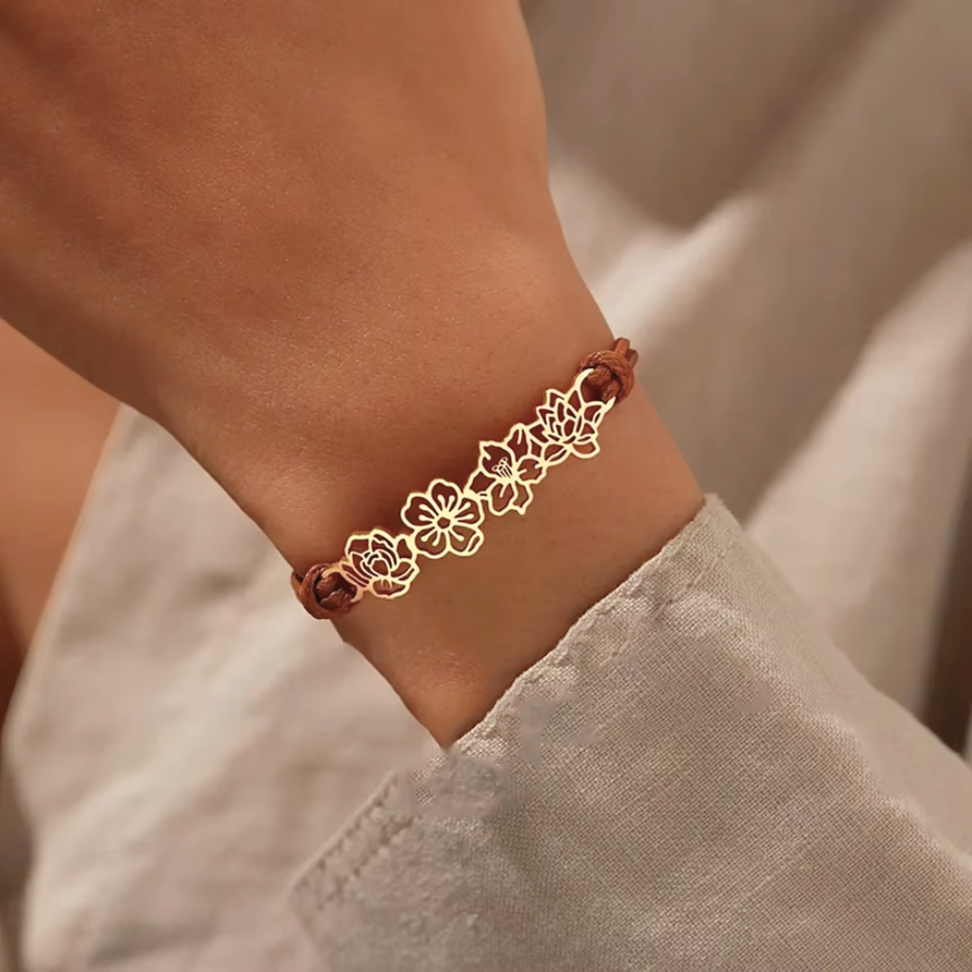 Women’s Birth Flower Bracelet | Personalised
