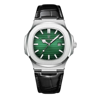 Men’s Stainless Steel Leather Bracelet Watch | Blackstone Eclipse