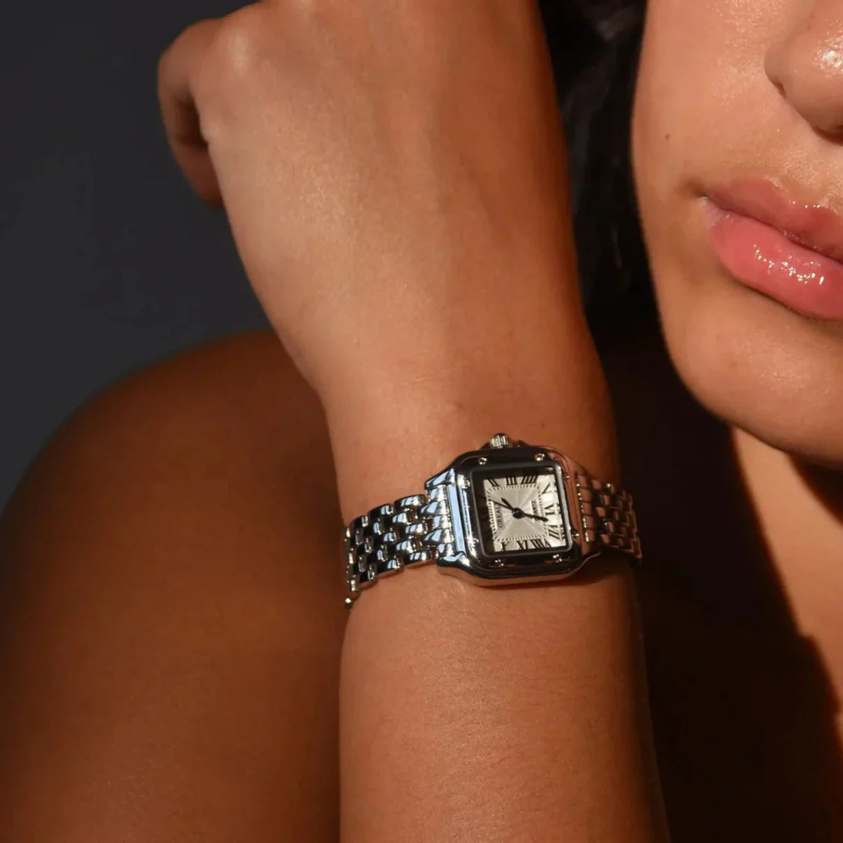 Ladies Watch | Date Display Metal Strap | Élise Charme