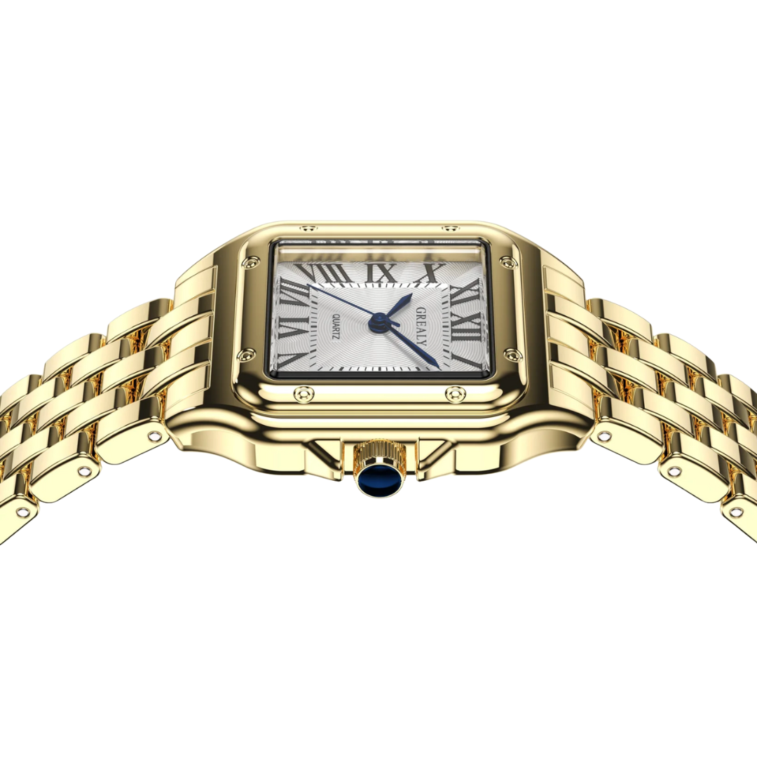 Ladies Watch | Date Display Metal Strap | Élise Charme