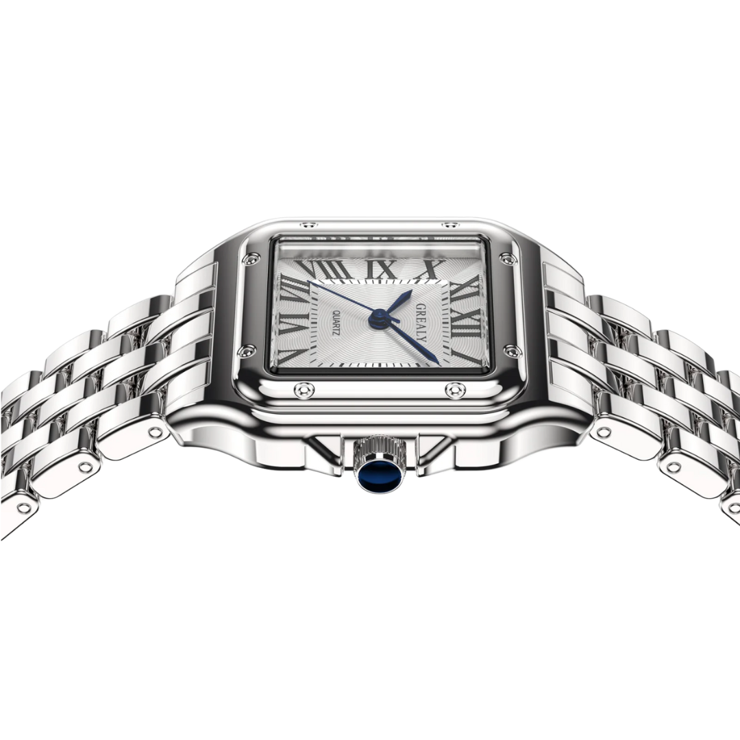 Ladies Watch | Date Display Metal Strap | Élise Charme