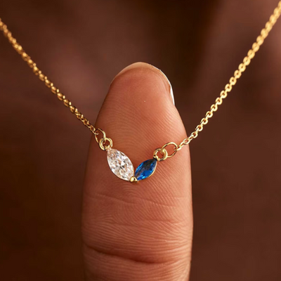 Women's Mother Daughter Birthstone Necklace | Personalised