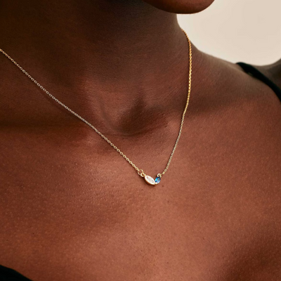 Women's Mother Daughter Birthstone Necklace | Personalised