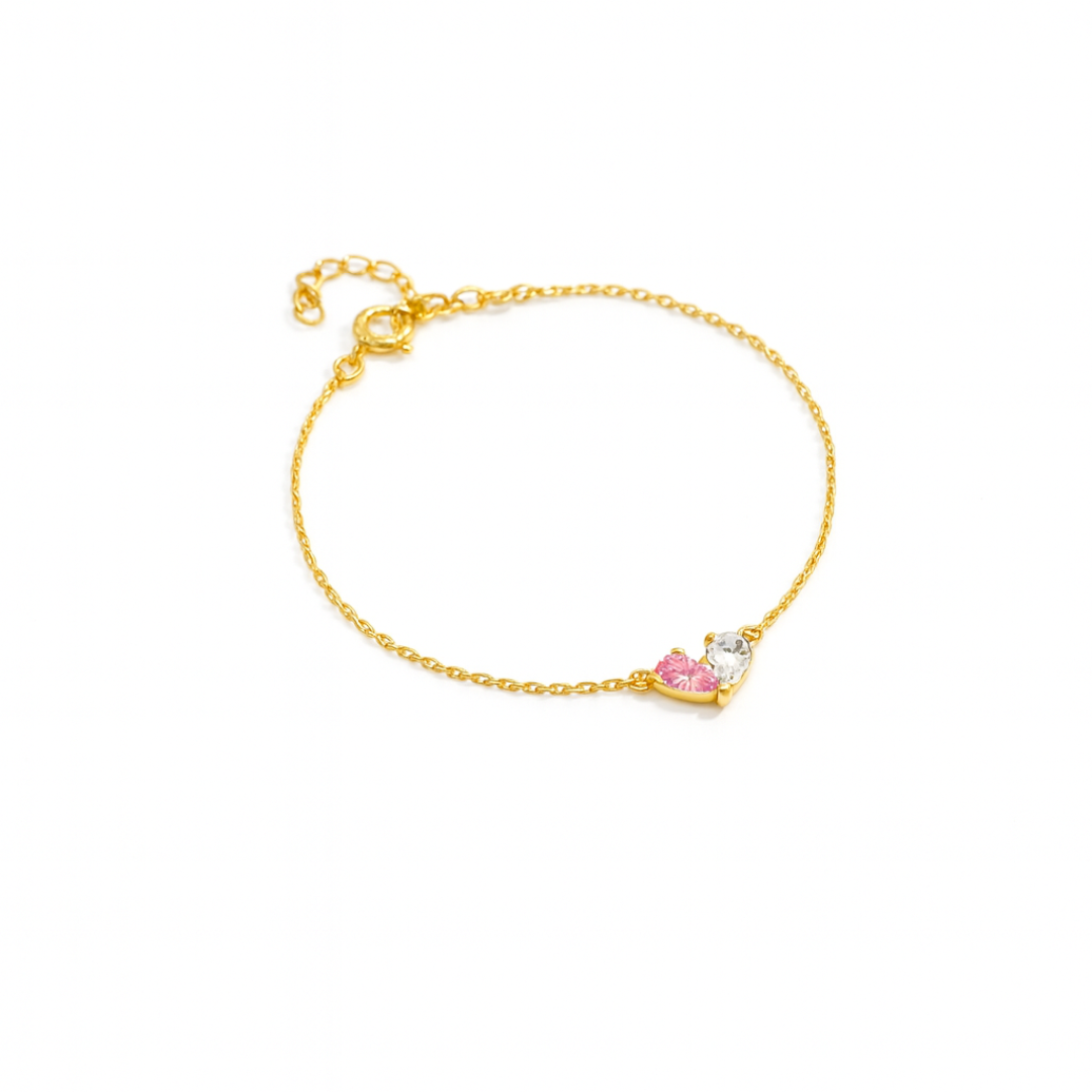 Women’s Personalised Mother Daughter Birthstone Bracelet