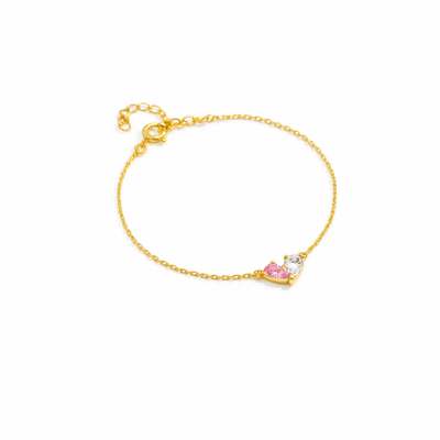 Women’s Personalised Mother Daughter Birthstone Bracelet