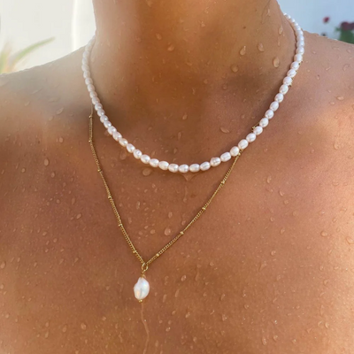 Women's Baroque Freshwater Pearl Necklace