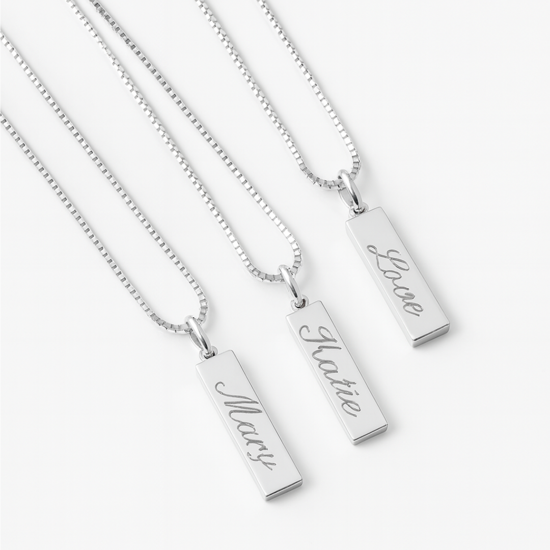 Women’s Personalised Name Tag Necklace