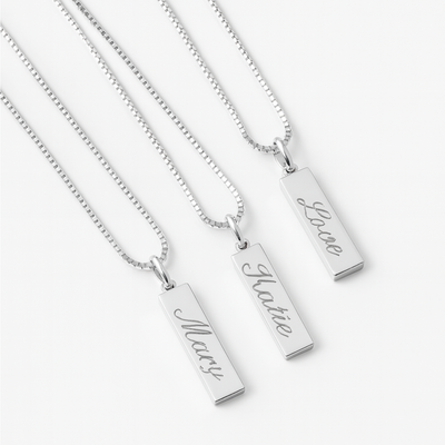 Women’s Personalised Name Tag Necklace