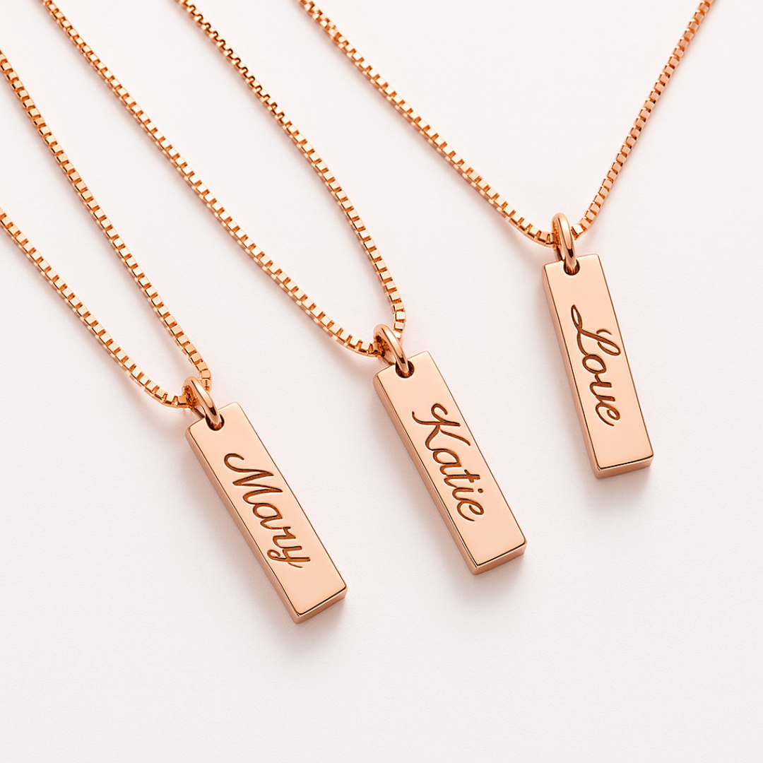 Women’s Personalised Name Tag Necklace