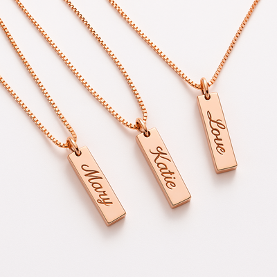 Women’s Personalised Name Tag Necklace