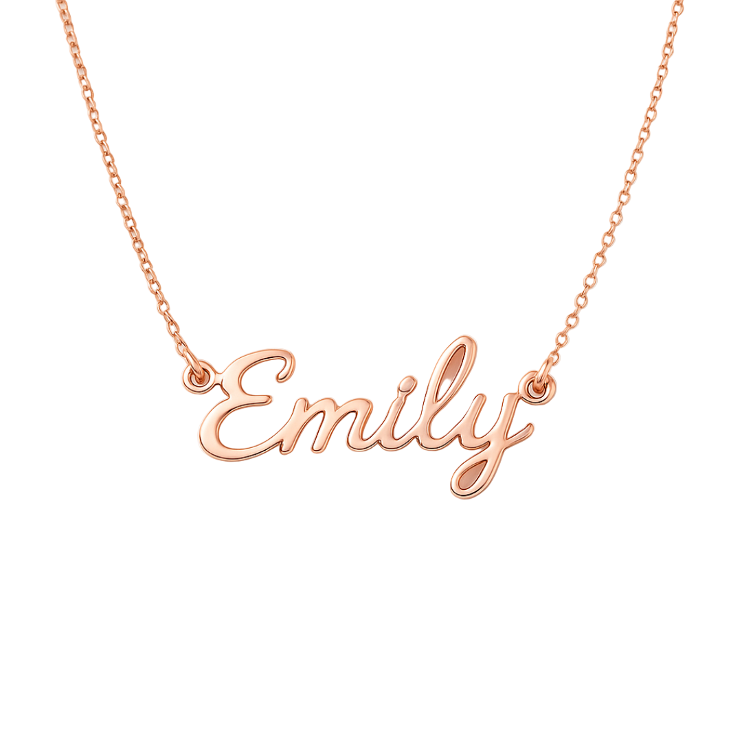 Women’s Personalised Box Chain Name Necklace
