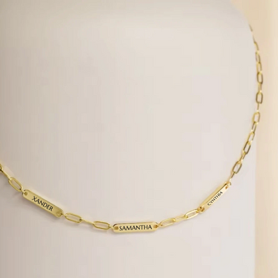 Women’s Personalised Name Bar Necklace