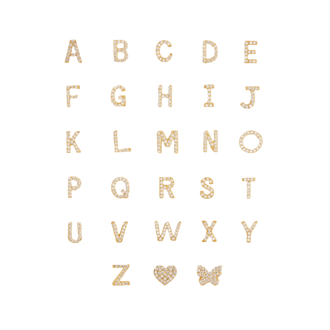 Women’s Personalised Pave Initial Necklace