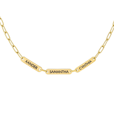 Women’s Personalised Name Bar Necklace