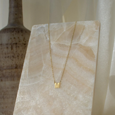 Women’s Sterling Silver Personalised Initial Necklace