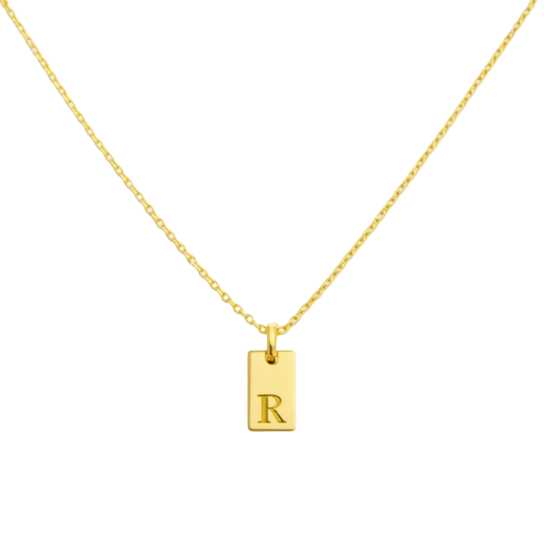 Women’s Personalised Initial Tag Necklace