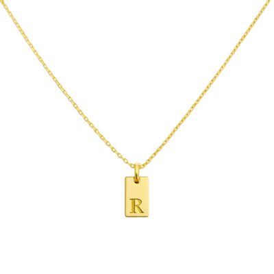 Women’s Personalised Initial Tag Necklace