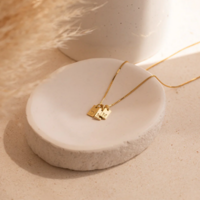 Women’s Personalised Initial Tag Necklace