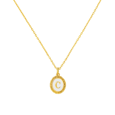 Women’s Sterling Silver Initial Pendant Necklace