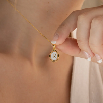 Women’s Sterling Silver Initial Pendant Necklace