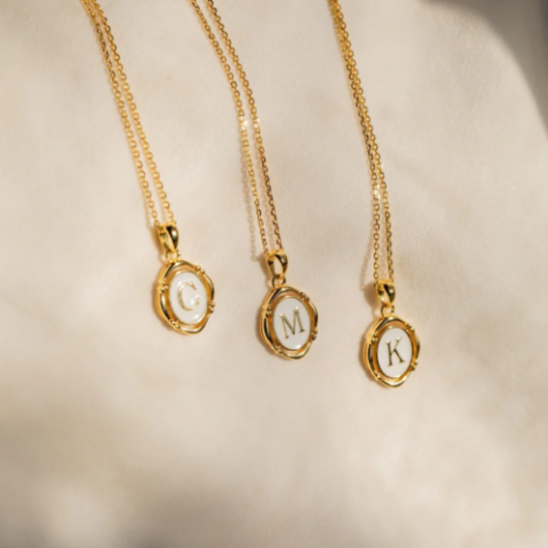Women’s Sterling Silver Initial Pendant Necklace