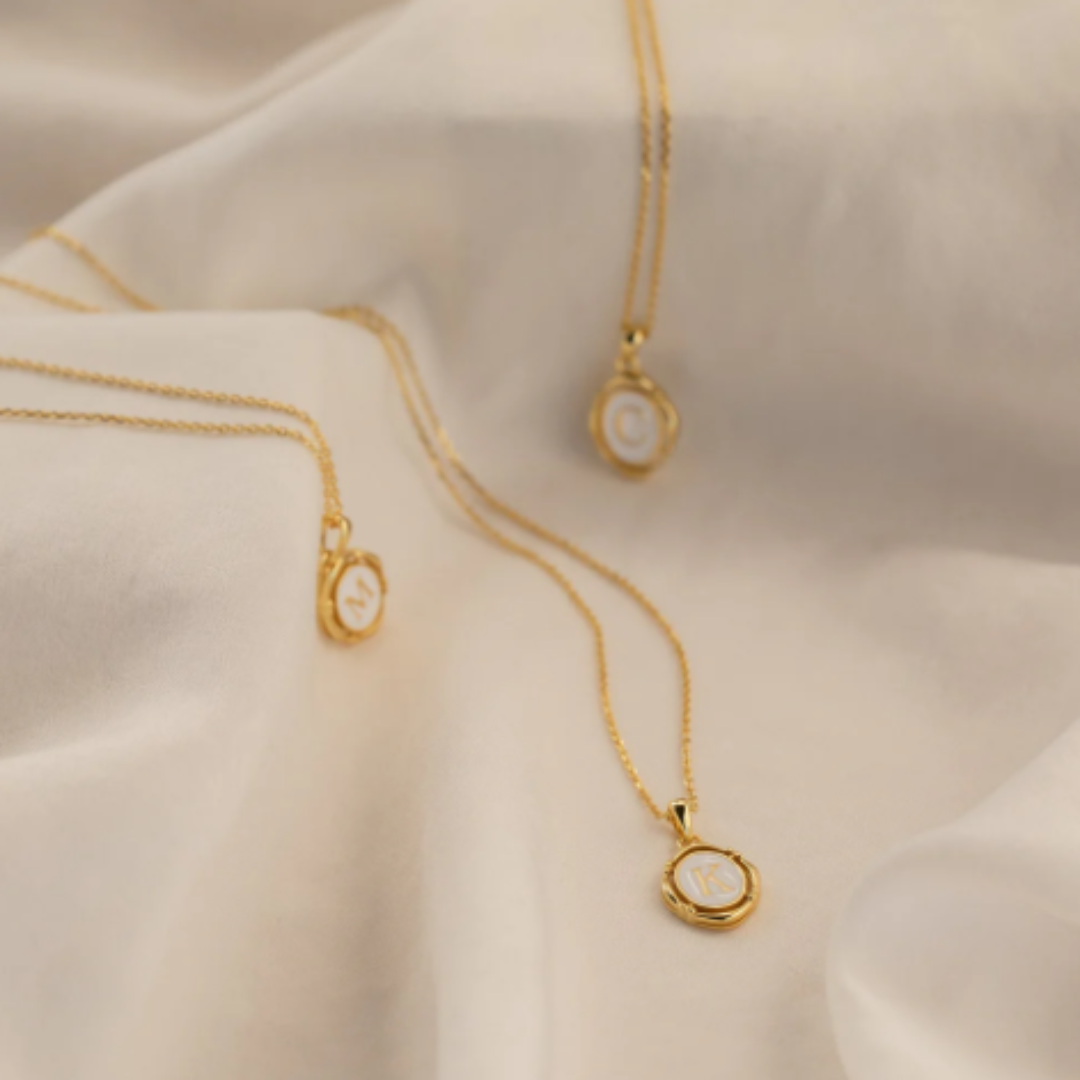 Women’s Sterling Silver Initial Pendant Necklace