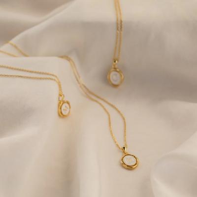 Women’s Sterling Silver Initial Pendant Necklace