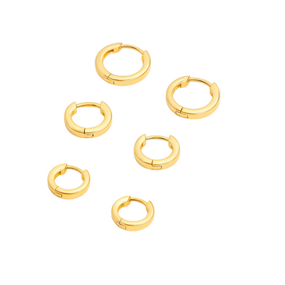 Women’s Sterling Silver Huggie Hoop Earrings