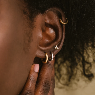 Women’s Sterling Silver Huggie Hoop Earrings
