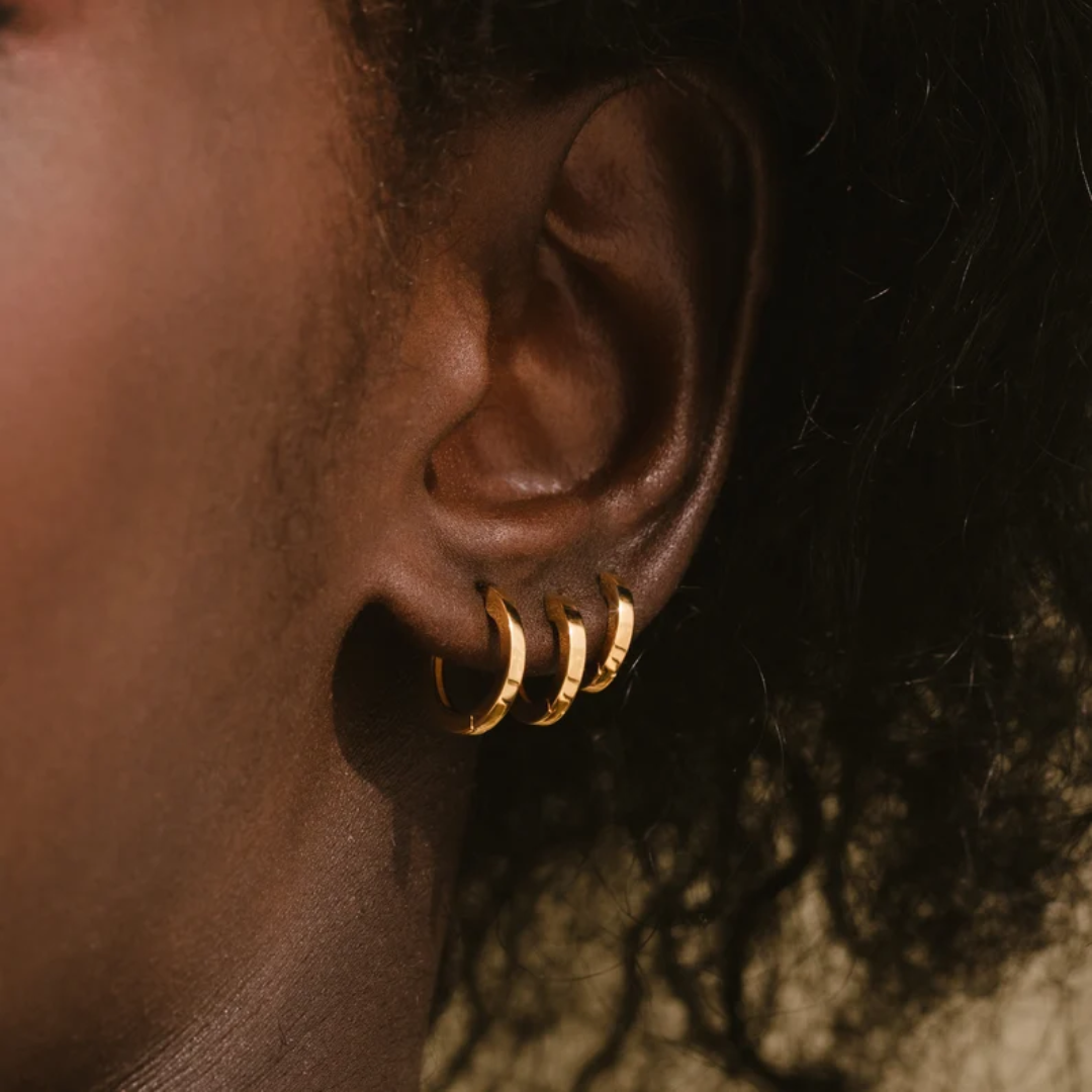 Women’s Sterling Silver Huggie Hoop Earrings