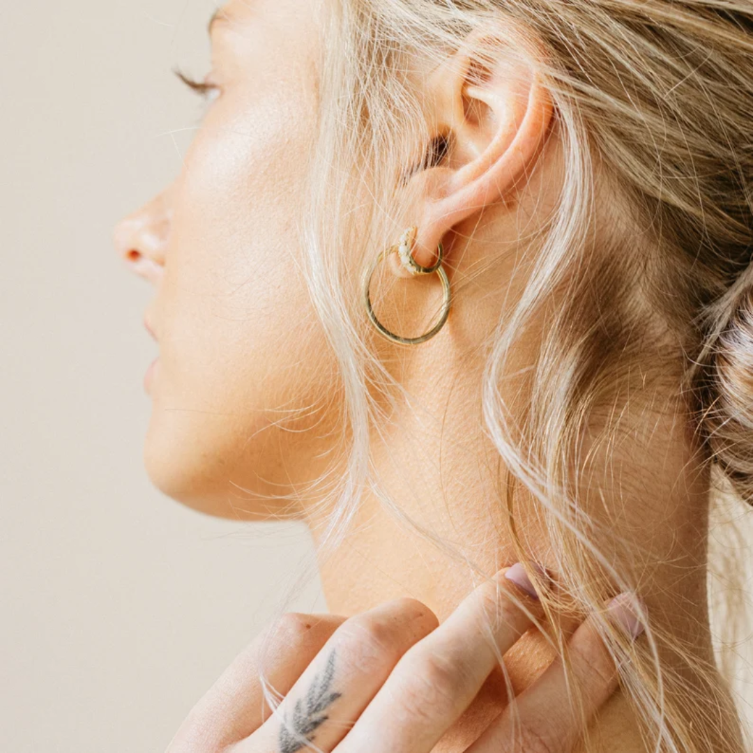 Women’s Opal Huggie Hoop Earrings