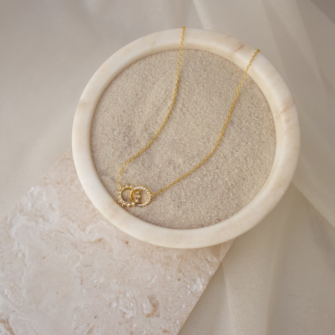 Women’s Sun and Moon Necklace