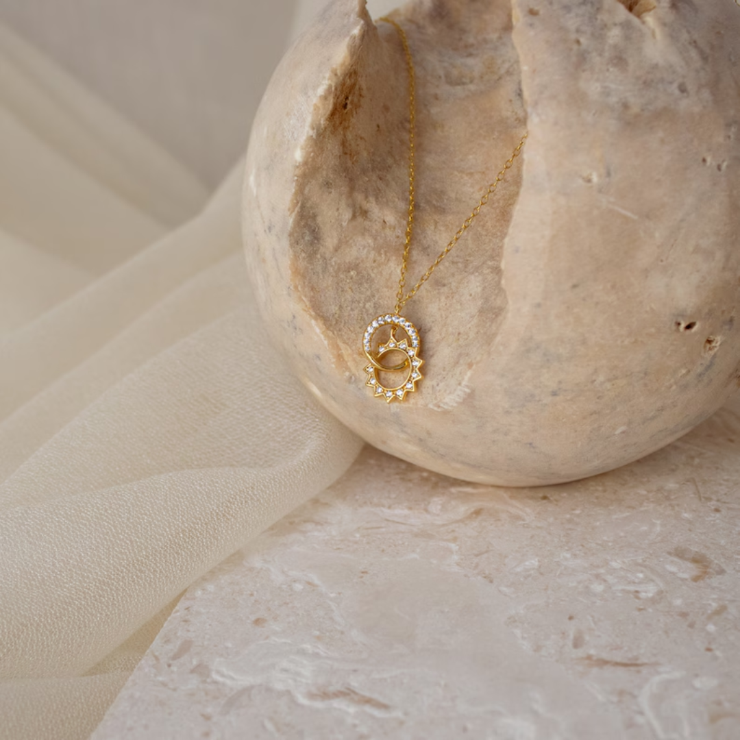 Women’s Sun and Moon Necklace