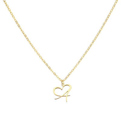 Women’s Personalised Heart Initial Necklace