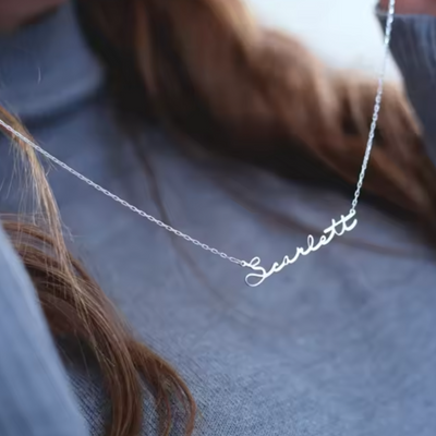 Women’s Personalised Script Name Necklace